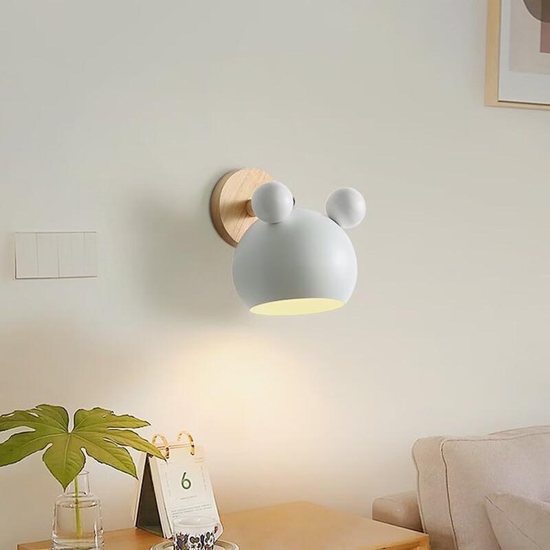 OEING Nordic Macaron Mickey Mouse Wall Lamp