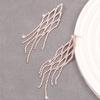 New Fashionable Pair of Exaggerated Large Earrings, Women's Long Style, Round Face with Diamond for Slimming, Fashionable Personality Trend