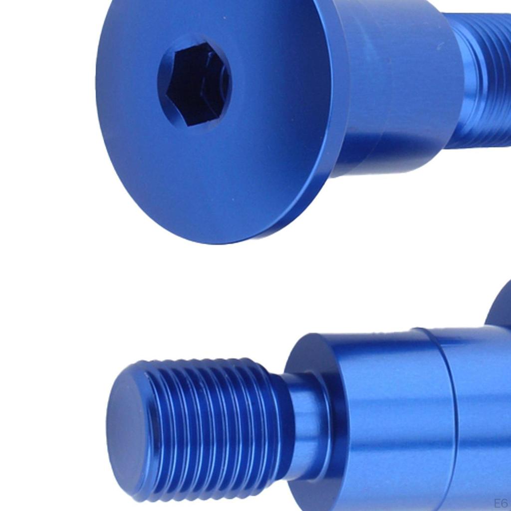 2 Adaptery do lusterek montowanych na końcach kierownicy motocykla Gwint M16 Części ze stopu aluminium Proces CNC