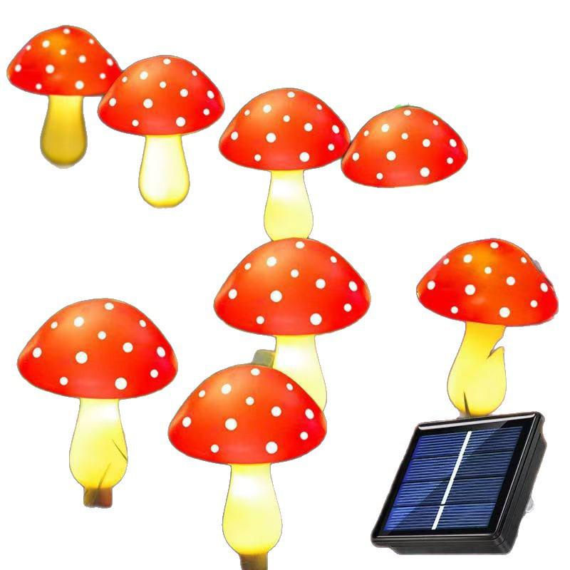 Outdoor Waterproof Solar LED Mushroom Light for Garden and Courtyard Decor
