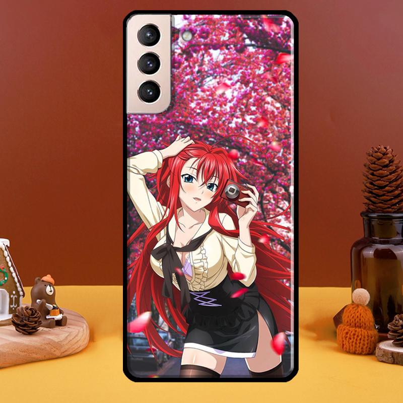 Carcasa de telefon Rias Gremory High School DxD pentru Samsung Galaxy S22 Ultra S20 S21 FE S10 S10e S9 Note 10 Plus Note 20 Ultra