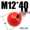 Bakelite Handle Plastic Round Ball Lever with Red Copper Core and Black Iron Core, M4-M16
