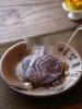 Yixing Zisha Pine Wave Purple Clay Hand-Carved Tea Tray