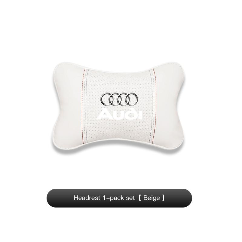 2026 Hot Luxury Suede Car Seat Headrest Neck Lumbar Support Key Ring For Audi A7 A3 A4 A6 A5 Q5 A1 Q7 Q3 Q4 TT SQ5 RSQ3 RSQ8 S3 S4 RS5 S7
