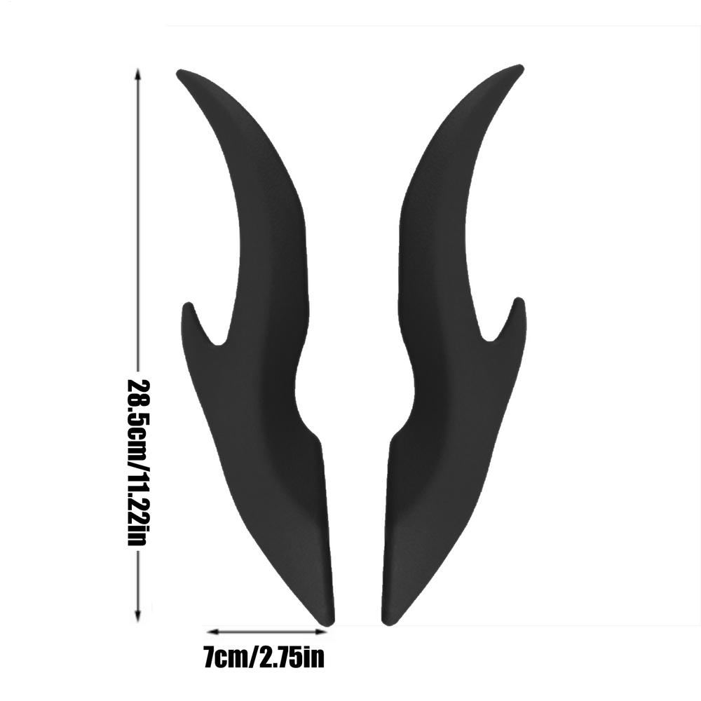 1 Pair Three-dimensional Car Roof Dragon Corner Decoration Adhesive Car Exterior Decor Dragon Horns Car Exterior Decor