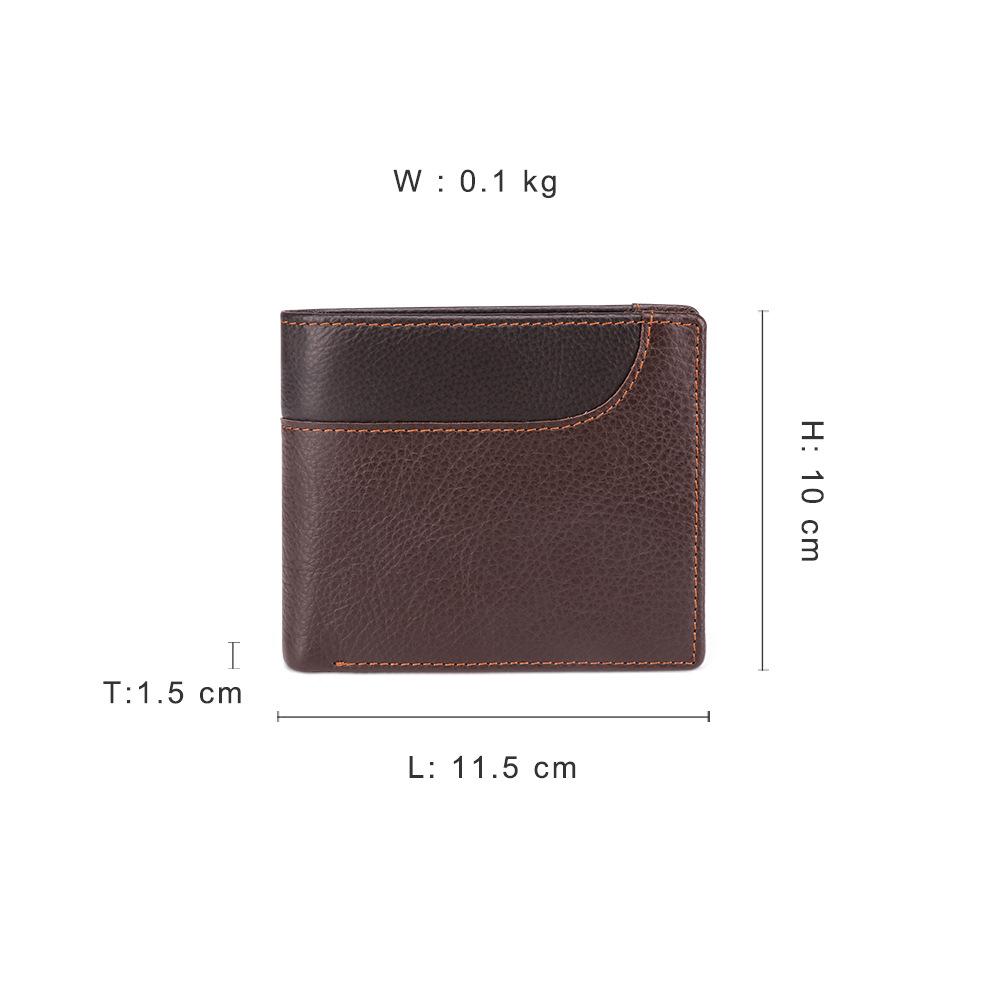 Best-Selling Vintage Men's Leather Wallet: Anti-Theft, Multiple Card Slots, Coin Purse, Multifunctional Design.