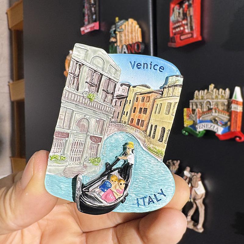 3D City Travel Souvenir Magnets: European and Global Regions
