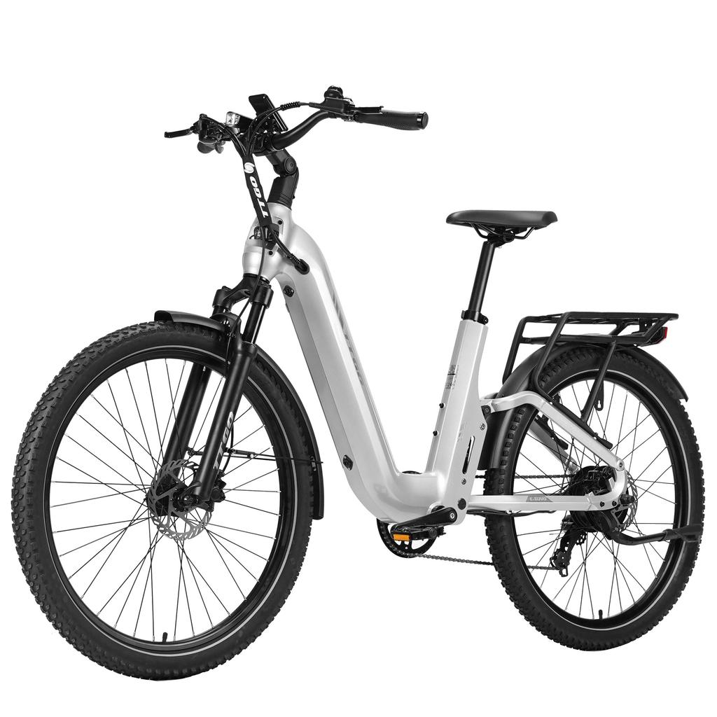 TTGO E-SUVO Miejski Elektryczny Rower Komutacyjny Silnik 250W Bateria 48V15Ah Opony 27,5 Calowe Prędkość 25KM/H Zasięg 120KM E-Rower Terenowy