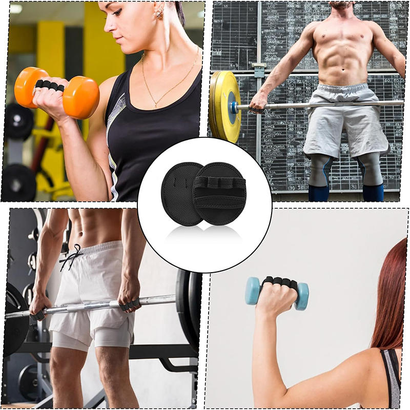 1Pair Men Women Sports Workout Gloves Grip Pads Avoid Calluses Fitness Gloves Weight Lift Protector Gym Grips Durable