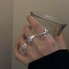 Elegant Geometric Silver Plated Adjustable Ring For Women Unique Design Gift Idea
