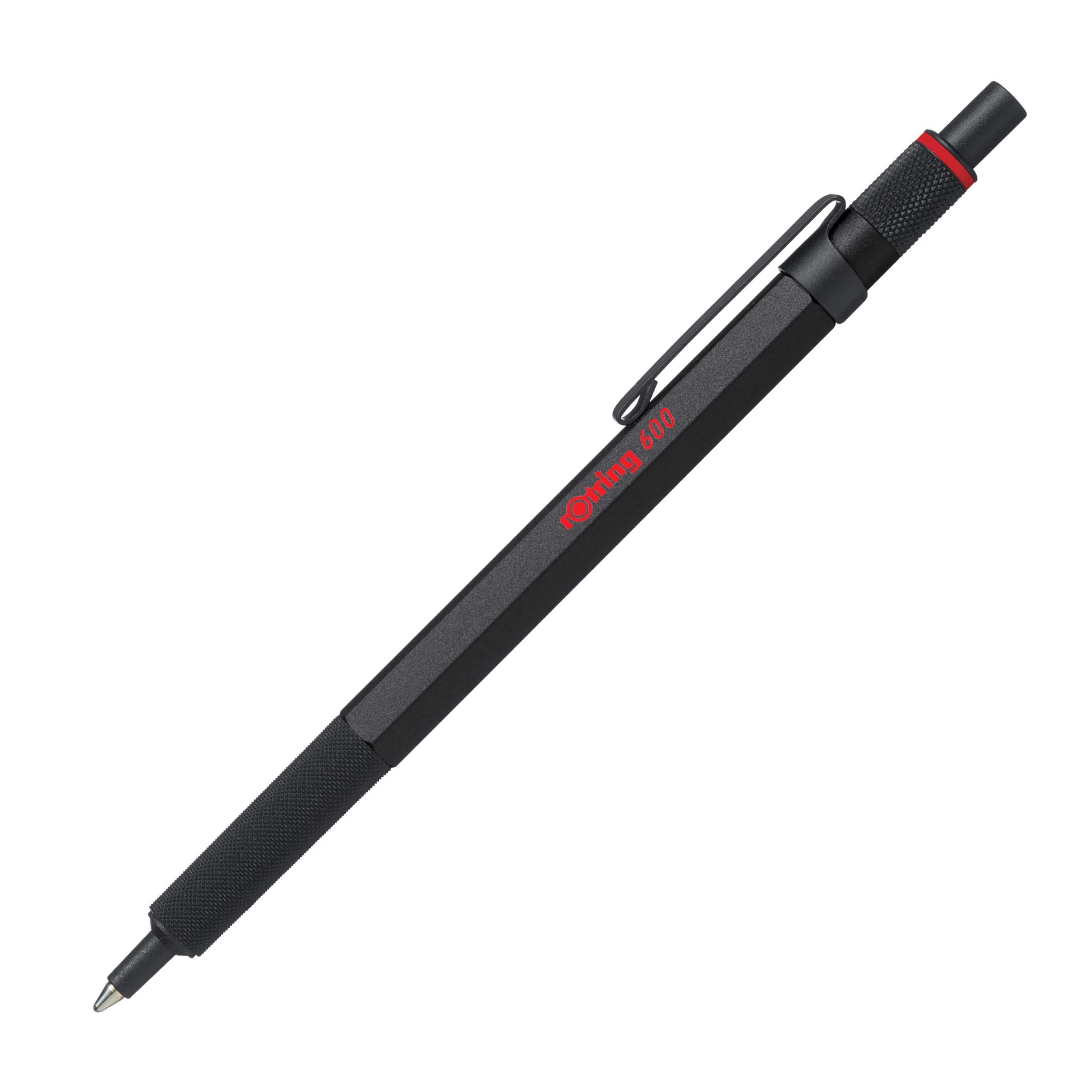 Rotring rOtring 600 Ballpoint Medium Gift Suitable for Officially Product Number 2032577 Pen, Black, Nib, Oil-Based, Boxed, Knock-Type, Drafting, чёрный