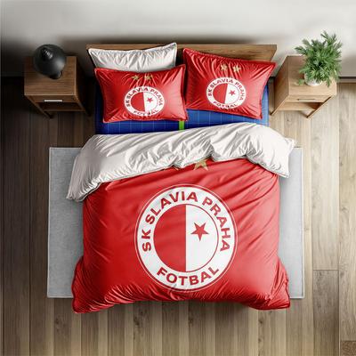 SK Slavia Praha Sada povlaku na přikrývku King Queen Double Full Twin Single Size Sada ložního prádla