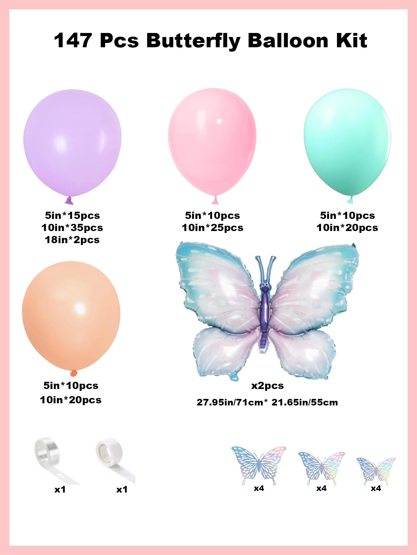 

Набор из 147 фиолетовых и розовых латексных воздушных шаров, идеально подходящий для украшения дней рождения, свадеб и вечеринок в честь Дня святого Валентина. Other