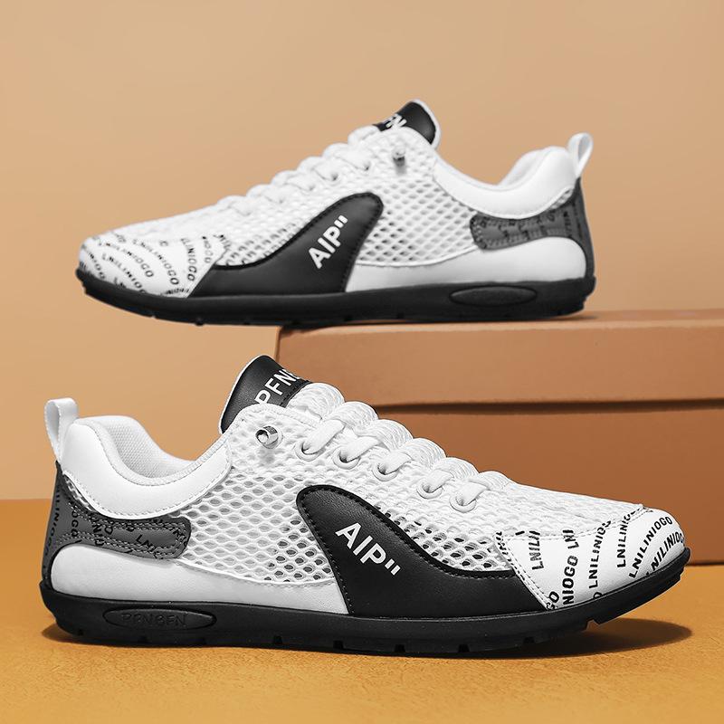 Lazy shoes summer leather waterproof driving shoes ins high-end casual shoes