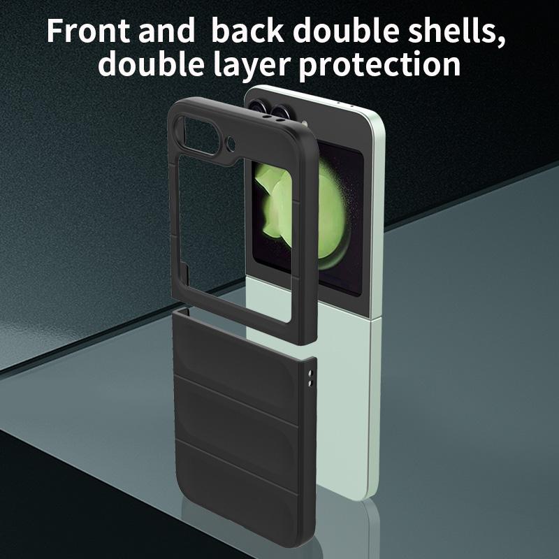 For Samsung Galaxy Z Flip6 Flip 6 5g Back Cover Phone Case Soft Liquid Silicone Anti-fall Shockproof Armor Protect Funda Coque
