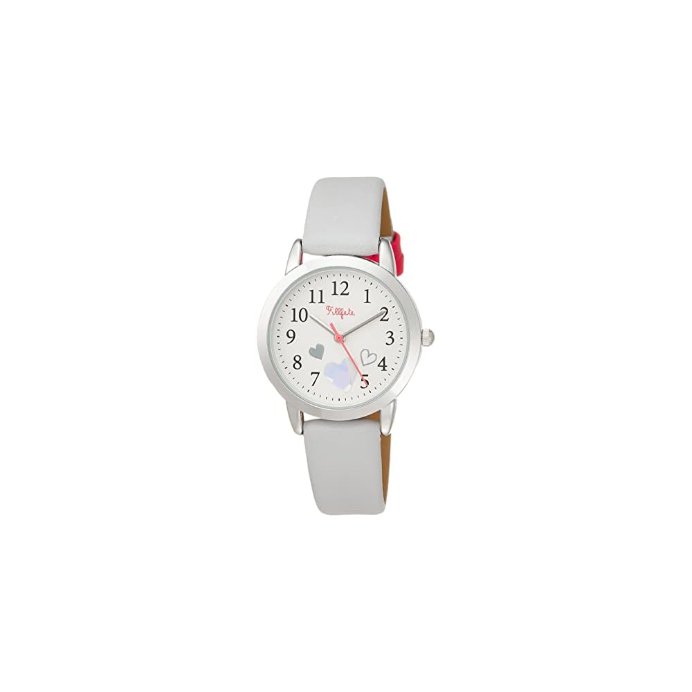 Field Work Analog Watch Hologram Print Leather Strap KDS010-2 Girls Gray