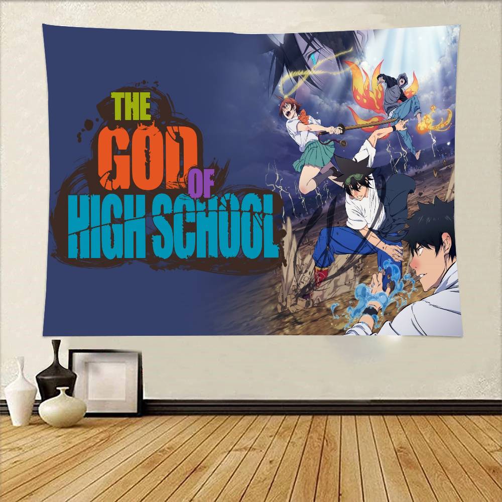 The GGod Of High School Tapestry Wall Hanging Printed Polyester Tapestry INS Decoration Wall Decor