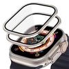 Gehärtetes Glas HD Vollfolie Metall Kratzfester Bumper Displayschutz kompatibel Für Apple Watch Ultra 3 2 49mm