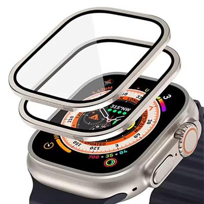 Szkło Hartowane HD Pełna Folia Metalowy Odporny na Zarysowania Bumper Ochraniacz Ekranu kompatybilny Z Apple Watch Ultra 3 2 49mm
