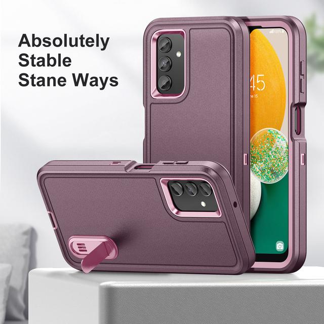 For Samsung A54 Fall Protection Built -In Kickstand Armor Case For Samsung Galaxy A54 A 54 5g Dual Layer Phone Bag Funda