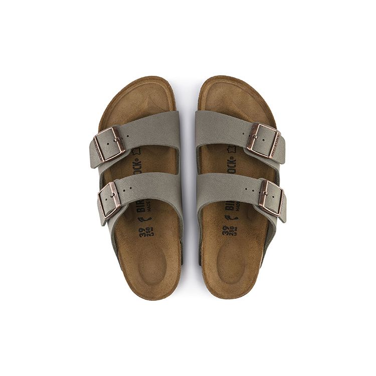 Birkenstock Arizona Birkibuc Stone Unisex Sneakers Grey 0151211