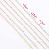 No Fade 1meter Stainless Steel Spiral Twist Stick Link Chain Wave Metal Chain for DIY Necklaces Bracelet Jewelry Making Findings