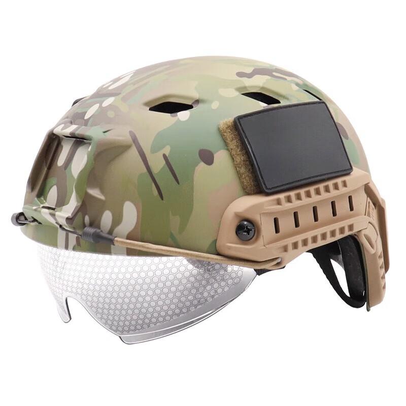 

Tactical Camouflage Helmet with Goggles