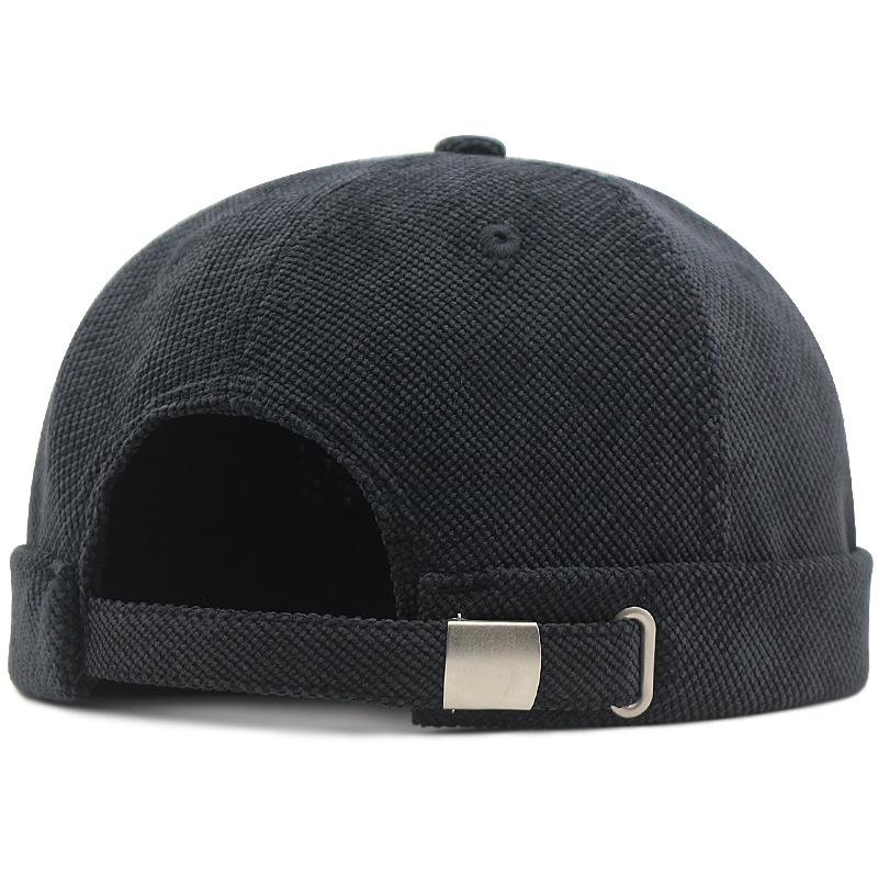 Hat Men's Granular Fleece Corduroy Hat Melon Hat Hip Hop Brimless Yuppie Hat