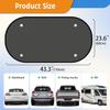 2025 New Upgrade Car Shades For Back Windows Baby 43.3"X23.6"(1 Pack),Rear Window Sun Shade,Car Window Shades Can Blocks 99.98% UVR,Sun Shade