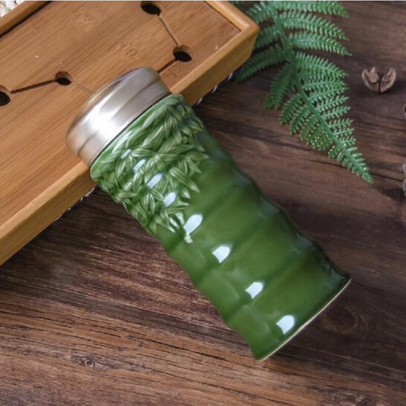 ACERA Liven Double-Layer Bamboo Portable Ceramic Cup