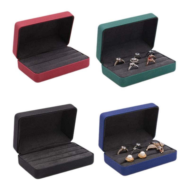 Stylish Rings Case for Safe Storage and Display Jewelry Accessory for Home Travel and Jewelry Stores Daily Casual Use
