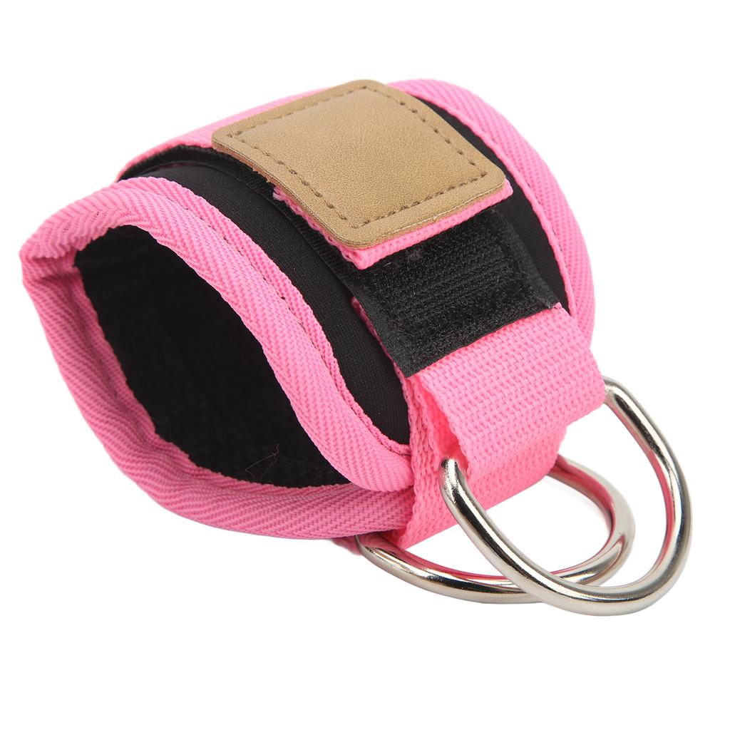 Fitness Ankle Buckle Leg Strength Trainer with Double D Rings and Rubber Straps for Men and Women