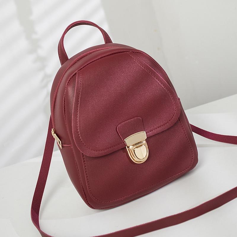 Mini Women Girls Backpack Pu Leather Rucksack Schoolbag Handbag Bags Shoulder