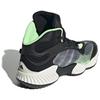 Adidas Pro Ventilate Mid Comfortable Trendy Shock Absorption Non-Slip Basketball Shoes Unisex Sneakers Black White Green JH8079