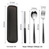 Portable Stainless Steel Chopsticks & Fork Set