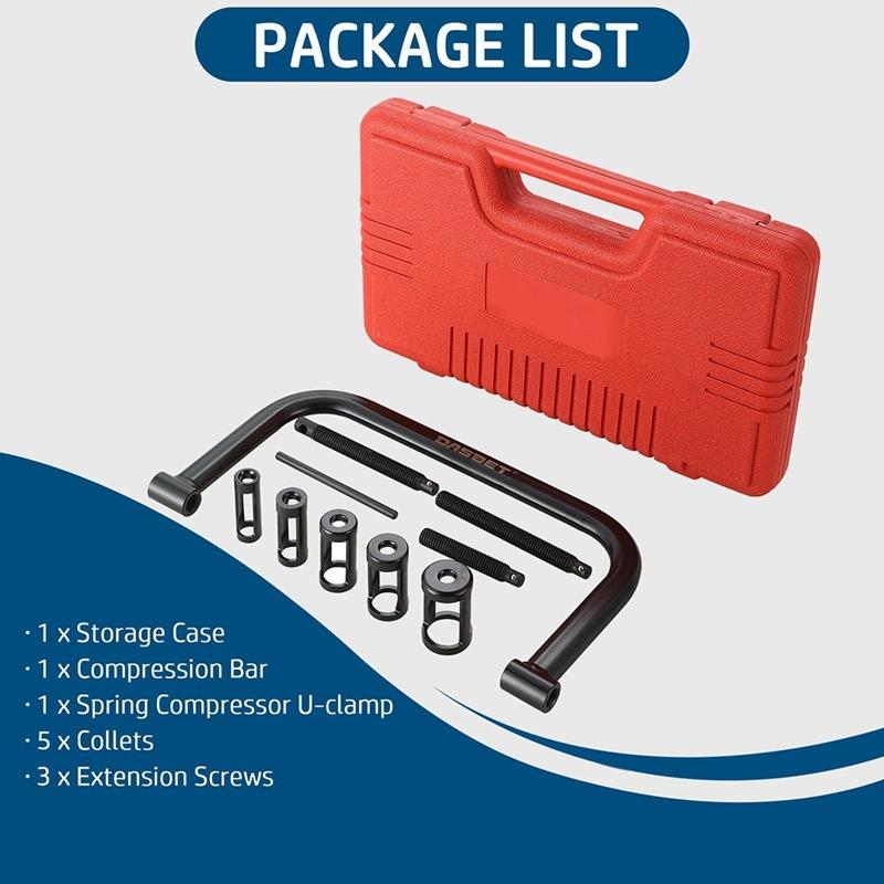 Valve Spring Removal Tool Valve Spring Removal Tool C Clamp Service Kit for ATV, Car, Motorcycle, Small Engine