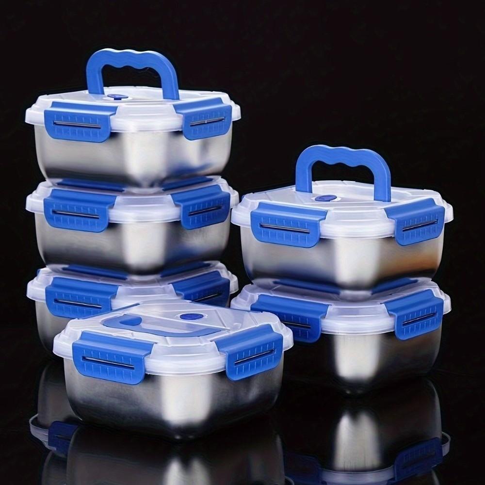 Stainless Steel Food Preservation Box Leakproof Lunch Box Food Storage Box  Camping Picnic
