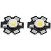 1W 3W 5W High Power LED Beads Full Spectrum Pure White/Warm With 20mm Black Star PCB Heat Sink Aluminum Substrate DIY Lights