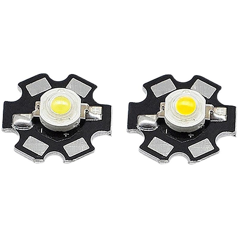 1W 3W 5W High Power LED Beads Full Spectrum Pure White/Warm With 20mm Black Star PCB Heat Sink Aluminum Substrate DIY Lights