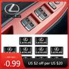 Interior Stickers 10pcs Car Styling Sticker Emblem Badge For Lexus Logo RX350 IS300 ES350 IS250 CT200H IS GS350 NX200T ES250 Int