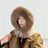 Women'S Autumn Winter Polyester Fiber Knitted Hat Trendy And Versatile Warm And Cold-Proof Pullover Hats