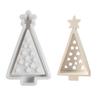 Flexible Silicone Mold Hollow Christmas Tree Decoration Mould Temperature Resistant Gypsum Mould for Candlestick
