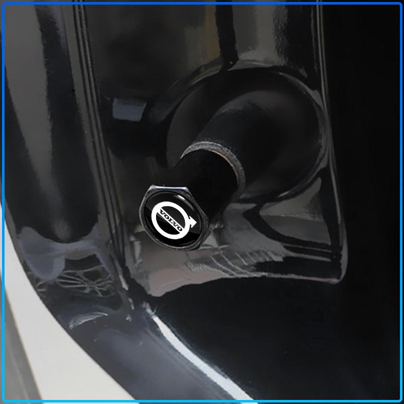 4Pcs Car Wheel Tire Valve Caps Dustproof Tyre Valve Stem Cap For Volvo XC90 XC60 XC40 V40 V50 V60 S40 S50 S60 S70 S80 S90 240 C70 Vnl Truck