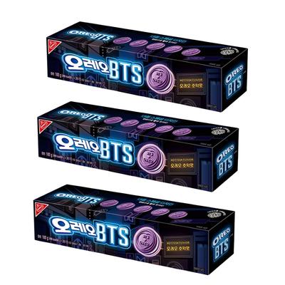 OREO BTS Brown Sugar Hotteok Flavor Sandwich Cookies 100g X 3 Packs