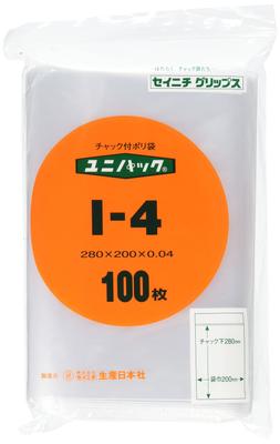 Production Japan Unipack Bag with Polyethylene Japan AYN0807 (Plastic Zipper) I-4 (100 Pieces)