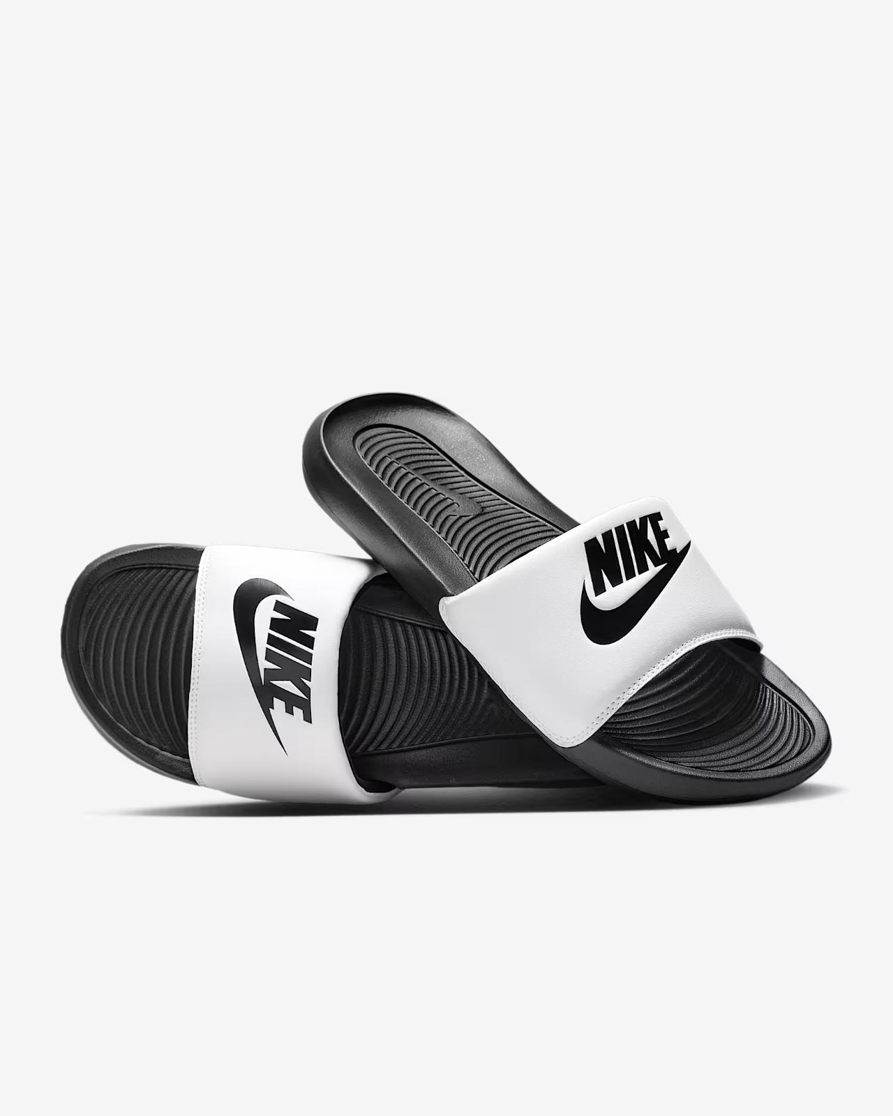 CN9675-005 Nike Victori One Slide Black White (Men s) 10