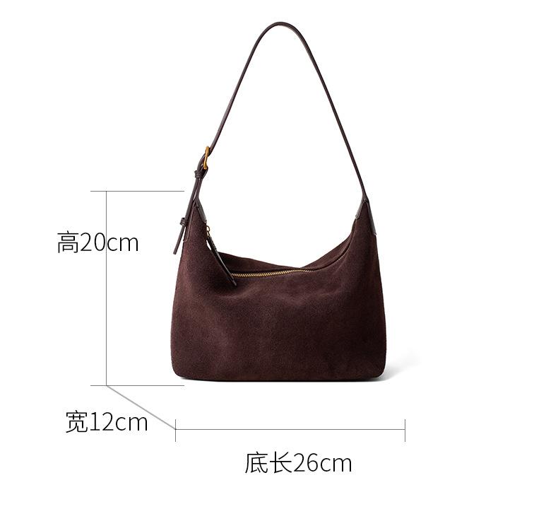 Genuine Leather Winter Fashi Women's Handbag,frosted Cowhide Tote Bag, High-quality and Simple Casual Shoulder Crossbody Bag