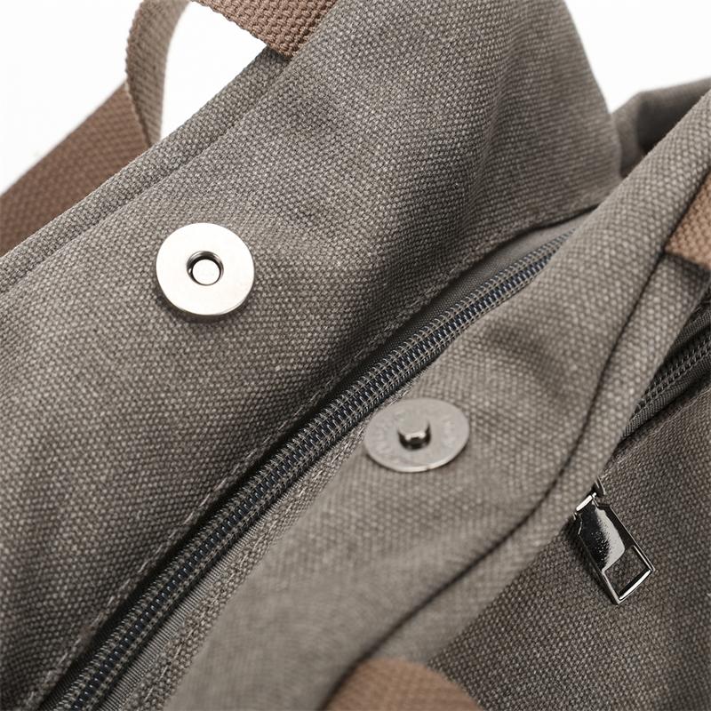 Multi-Compartment Canvas Bag Women's Bag Shoulder Bag Crossbody Bag Mother Bag