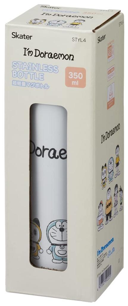 Skater 350ml Stainless Steel Water Doraemon Ultra-Lightweight Bottle, I'm STYL4-A