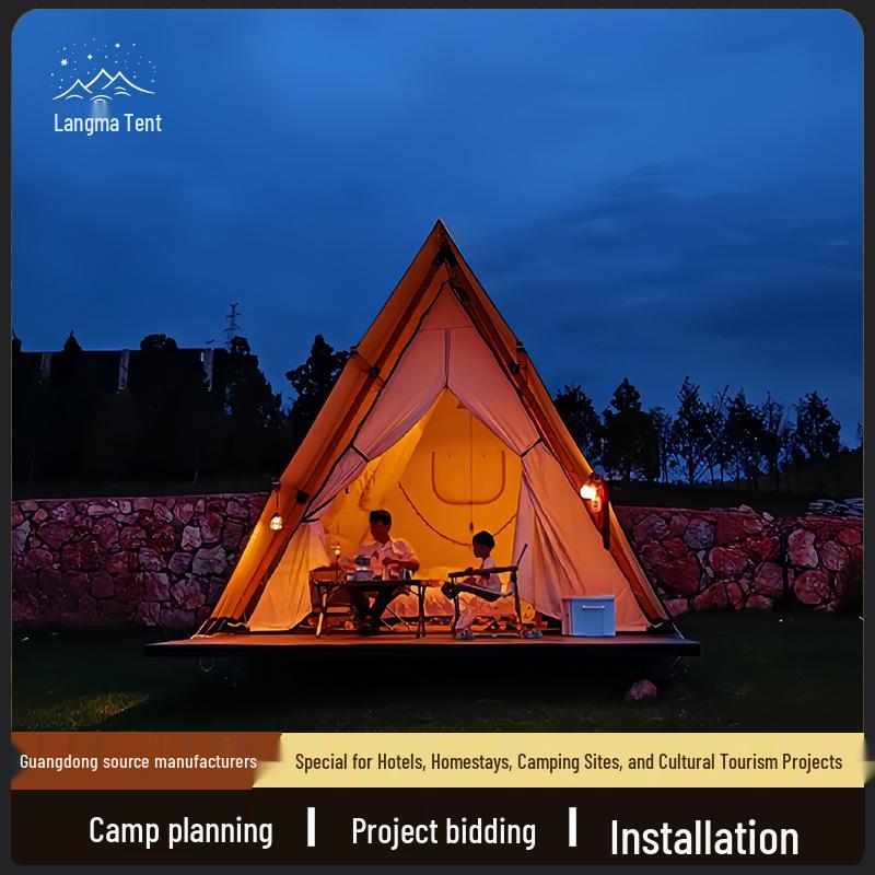 Wooden House Scenic Dining and Accommodation Tent for Resorts and Outdoor Camping